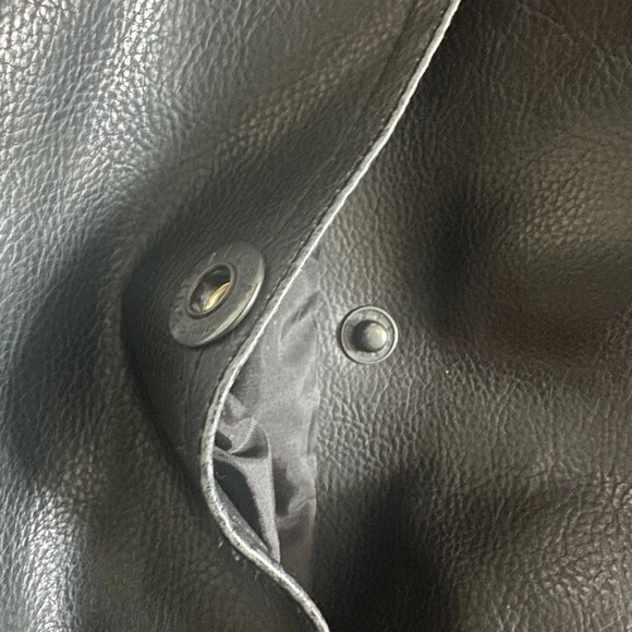 Men’s Buffalo David Bitton Vegan leather jacket. Bomber, black Good used XL - Picture 7 of 16